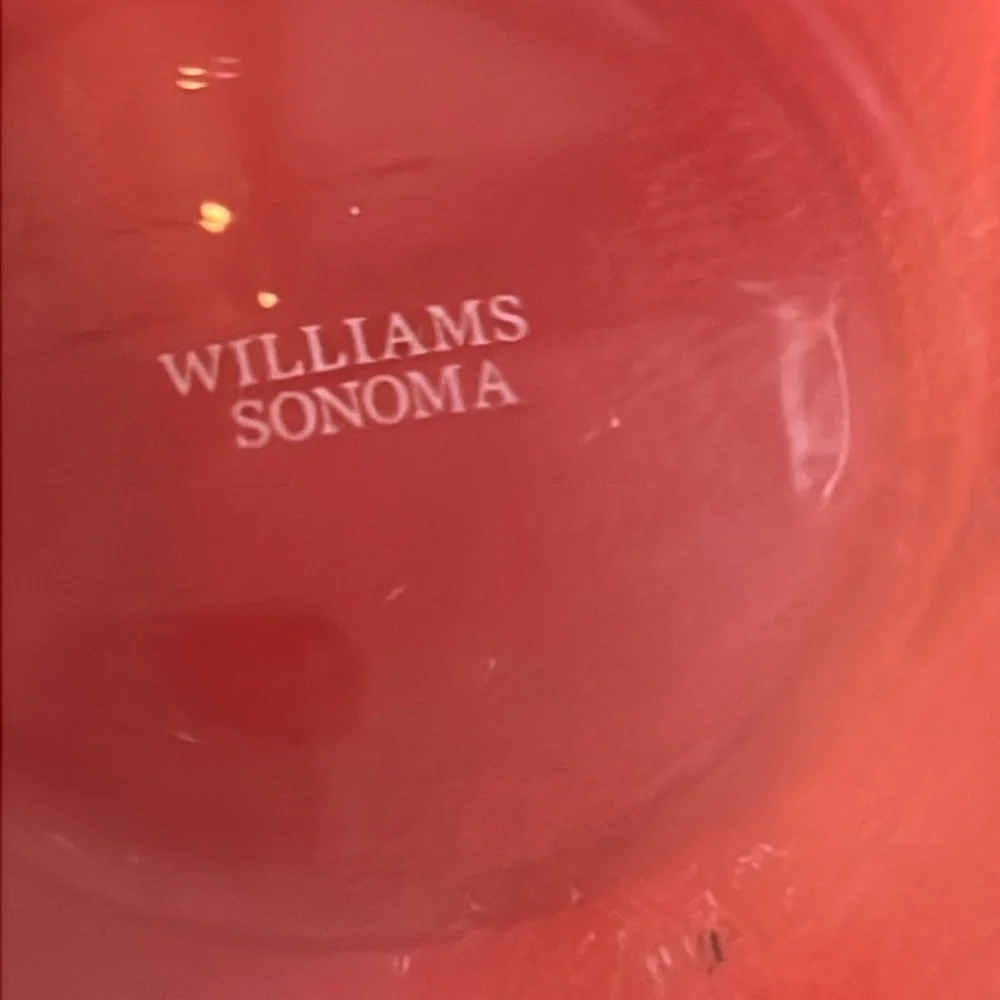 Williams Sonoma Clear Glass Tumbler